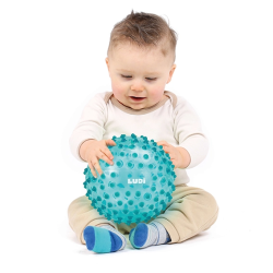 Pelota de estimulación sensorial azul